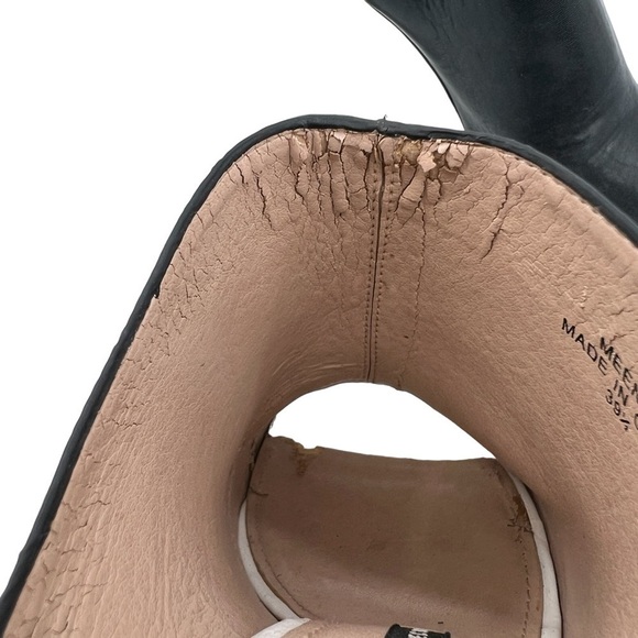 French Connection Black Meena Block Heel Mules Size 39 1/2 Women's - Picture 9 of 10